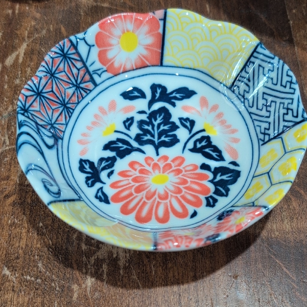 Sakura Red and Yellow Ceramic Art Piece